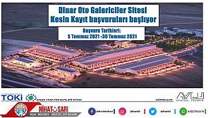 Dinar Oto Galericiler Sitesi Kesin Kayıt başvuruları başlıyor