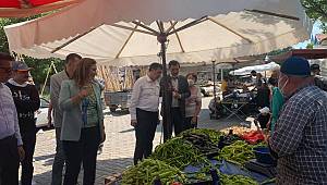 Köksal ve Gaytancıoğlu kiraz üreticilerini dinlediler