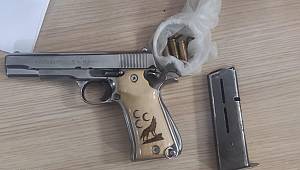 RUHSATSIZ SİLAH ELE GEÇİRİLDİ.!