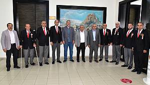 ZEYBEK BAŞKAN ŞEHİT AİLELERİ DERNEĞİNİ KABUL ETTİ