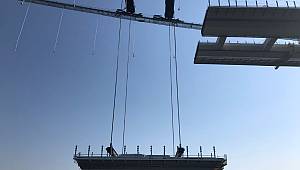 915 ÇANAKKALE KÖPRÜSÜ’NDE GEÇİŞ YOLU BELİRGİNLEŞMEYE BAŞLADI 