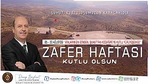 Başkan Bozkurt ”Şuhut Kurtuluşun Karargahıdır”