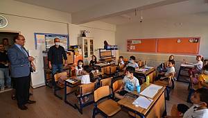 BAŞKAN MUSTAFA ÇÖL’DEN ATATÜRK İLKOKULU’NA ZİYARET
