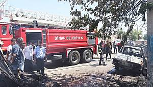 Başkan Sarı’dan Yeni Sanayide yangından zarar gören esnafa geçmiş olsun ziyareti 