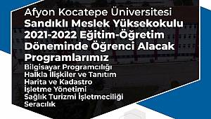 SANDIKLI MESLEK YÜKSEKOKULU’NA YENİ BÖLÜMLER GELİYOR