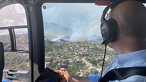 ULAŞTIRMA VE ALTYAPI BAKANLIĞI TÜM İMKANLARIYLA YANGINA MÜDAHALE EDİYOR