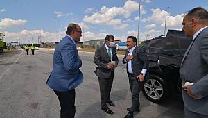 VALİ GÖKMEN ÇİÇEK AKDAĞIN YENİ YOLUNU İNCELEDİ 