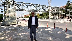 YAYA GÜVENLİĞİ İÇİN ÜST GEÇİT ÇALIŞMALARI SÜRÜYOR