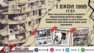  Başkan Sarı, “Depremin acısını ilk günkü gibi hissediyoruz”