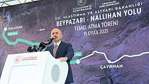 BEYPAZARI-NALLIHAN BÖLÜNMÜŞ YOLU’NUN TEMELİ ATILDI
