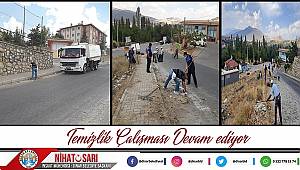Dinar Belediyesi temizlik çalışmalarını sürdürüyor