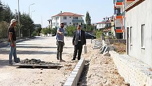 Dinar Korubaşı mahallesinde kaldırım seferberliği