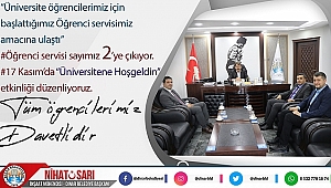  Başkan Sarı, “Üniversite öğrencilerimiz için başlattığımız Öğrenci servisimiz amacına ulaştı”