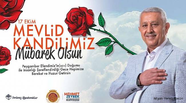 BAŞKAN ZEYBEK´TEN MEVLİD KANDİLİ MESAJI