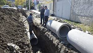 Çay'da Yağmur Suyu İsale Hattı Çalışmaları Yapıldı