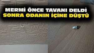Dinar'da Havaya Ateş Edilen Silah'tan Çıkan Mermi Odanın İçine Düştü