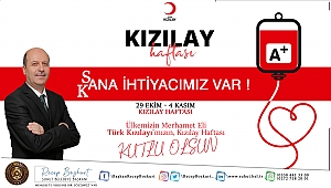 Başkan Bozkurt’un Kızılay Haftası Mesajı