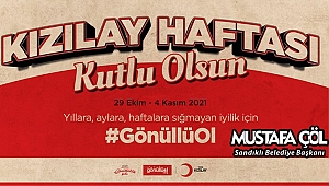 BAŞKAN MUSTAFA ÇÖL’DEN KIZILAY HAFTASI MESAJI