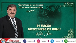  Başkan Sarı’dan Öğretmenler Günü mesajı