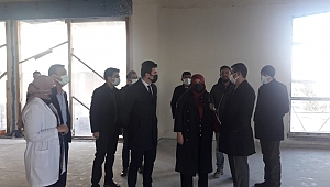 Dr.Korkmaz, Devlet Hastanesi Ek Binasını inceledi.