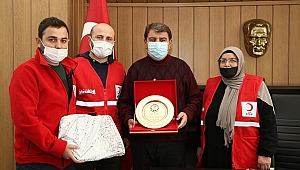  Kızılay’dan Başkan Sarı’ya Teşekkür