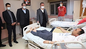 TAYFUN ŞANLI'YA GEÇMİŞ OLSUN ZİYARETİ..