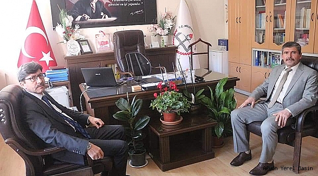  Afyon İl Milli Eğitim Müdürü Metin Yalçın Dinar'ı Ziyaret Etti