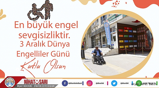Başkan Sarı, “Hayatı paylaşmak için engel yok”