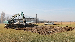 Çay İlçesi Ali Kaleli Spor Tesislerine Sentetik Çim Saha Yapılıyor