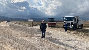 Çiğiltepe şehitlik yolu çalışmaları başladı