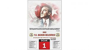  Dazkırı Belediyesi Yeni 2022 Yıl Takvimi Dağıttı