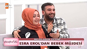 ESRA EROL'DAN CANLI YAYINDA BEBEK MÜJDESİ