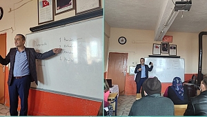 KARKIN KÖYÜNDE AİLELERE YÖNELİK SEMİNER VERİLDİ