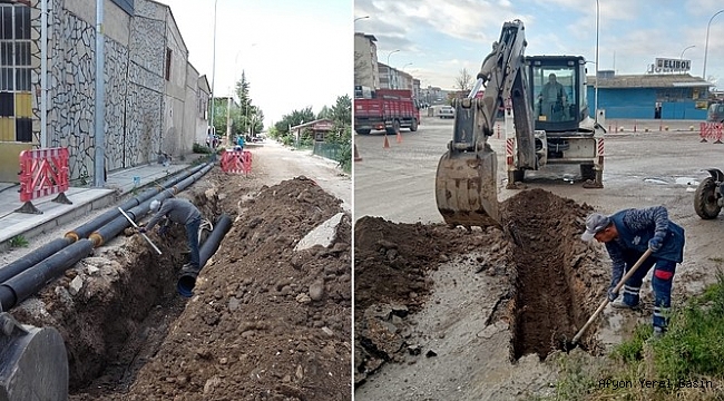 SANDIKLI'DA YENİ SANAYİ SİTESİNİN YAĞMUR SUYU HATTI TAMAMLANDI