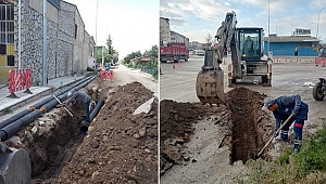 SANDIKLI'DA YENİ SANAYİ SİTESİNİN YAĞMUR SUYU HATTI TAMAMLANDI