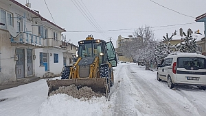 Şuhut'ta Karla Mücadele Devam Ediyor