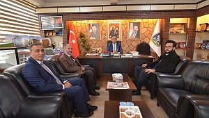 YENİ İLÇE MÜFTÜMÜZ ÖMER ÜNAL'DAN BAŞKAN ÇÖL'E ZİYARET