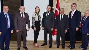  ZEYBEK BAŞKAN´A UKRAYNA BÜYÜKELÇİSİ BODNAR´DAN ZİYARET