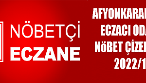 4 AYLIK NÖBETÇİ ECZANE ÇİZELGESİ..