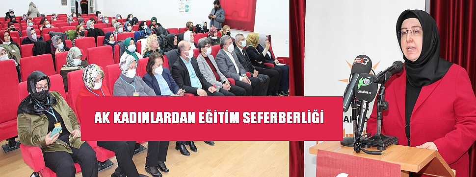 AK KADINLARDAN EĞİTİM SEFERBERLİĞİ..