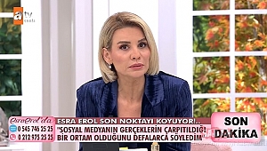 Esra Erol: “Sosyal medya gerçeklerin çarpıtıldığı bir ortamdır”
