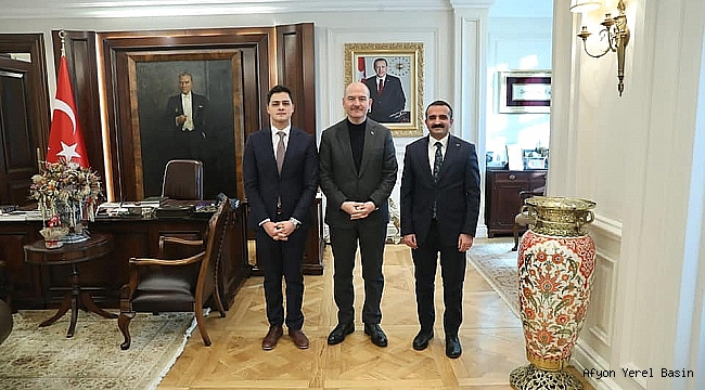 Evciler Kaymakamı Buyuran Bakan Soylu'yu Ziyaret Etti
