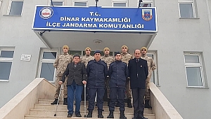 Gaziler Derneğinden İlçe Jandarma Komutanlığına ziyaret