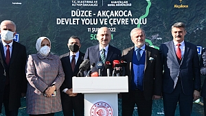 ULAŞTIRMA BAKANI KARAİSMAİLOĞLU: DÜZCE’DE BÖLÜNMÜŞ YOL ORANI %72’YE ULAŞTI