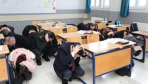 Afyonkarahisar’da 845 Okulda Deprem Tatbikatı Yapıldı