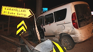 AĞIR YARALI ŞÖFÖR ARACINI BIRAKARAK EVİNE GİTTİ.!!