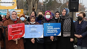 AK KADINLARDAN 8 MART DÜNYA KADINLAR GÜNÜ DOLAYISIYLA BASIN AÇIKLAMASI