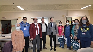 BAŞKAN ÇÖL’DEN SAĞLIK ÇALIŞANLARINA ZİYARET