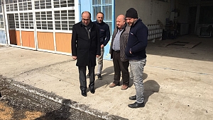 BAŞKAN ÇÖL YENİ SANAYİ SİTESİ ASFALT YAPIM İŞİNİ İNCELEDİ