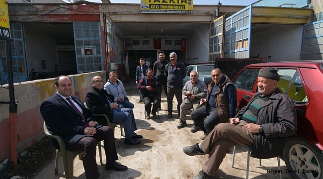BAŞKAN MUSTAFA ÇÖL SANAYİ ESNAFIMIZI ZİYARET ETTİ